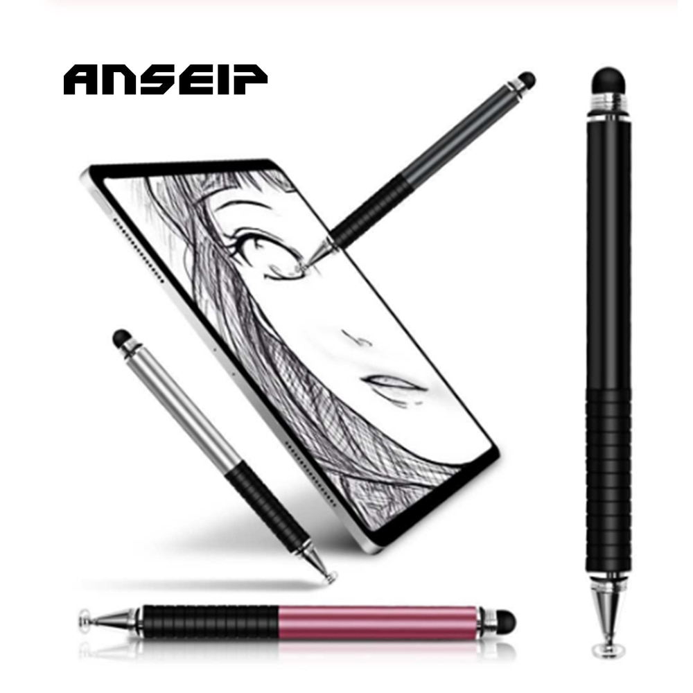 ANSEIP Touch Screen Pen for iPhone/Samsung/iPad Tablet Pen Drawing Pencil 2in1 Capacitive Stylus Pen Mobile Phone Accessory