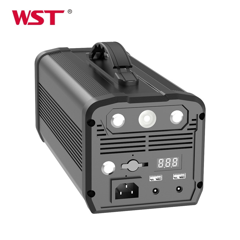 WST 75000mAh Portable Power Station Energy-Storage Back up Power Supply For Outdorr 300W Large Capacity Sine-Wave