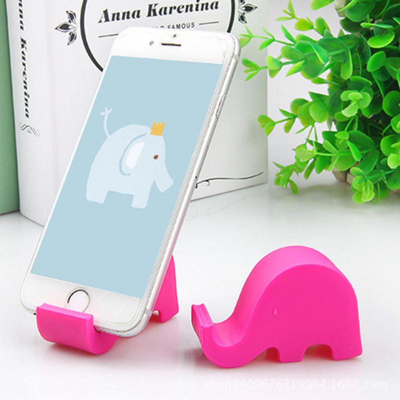 Elephant Phone Holder Desk Stand For Mobile Phone Accessories Tripod For IPhone Huawei Xiaomi Plastic Foldable Desk Holder Stand